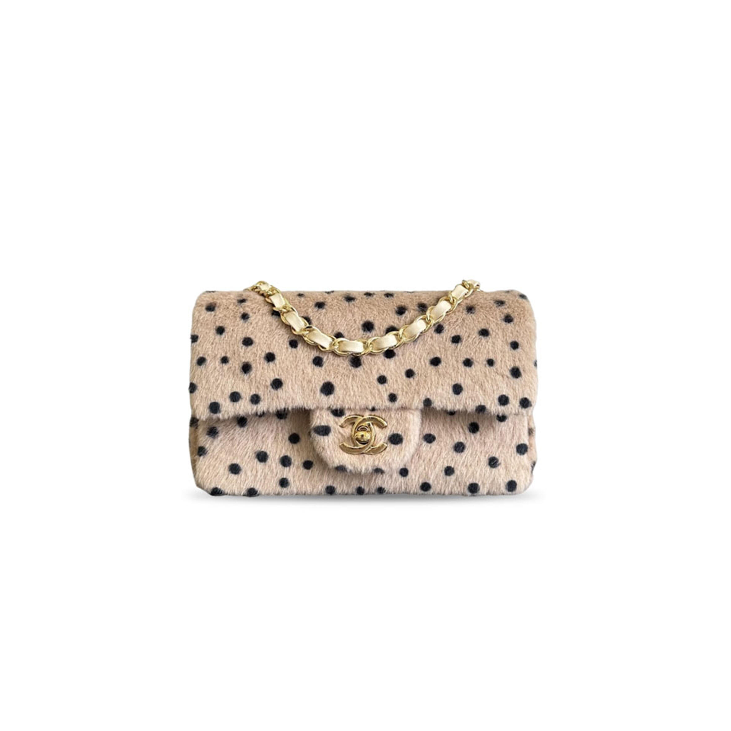 CHANEL MASTER PONY HAIR CHEETAH PRINTED FLAP BAG (20*12*6cm)